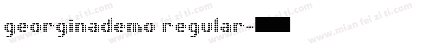 georginademo regular字体转换